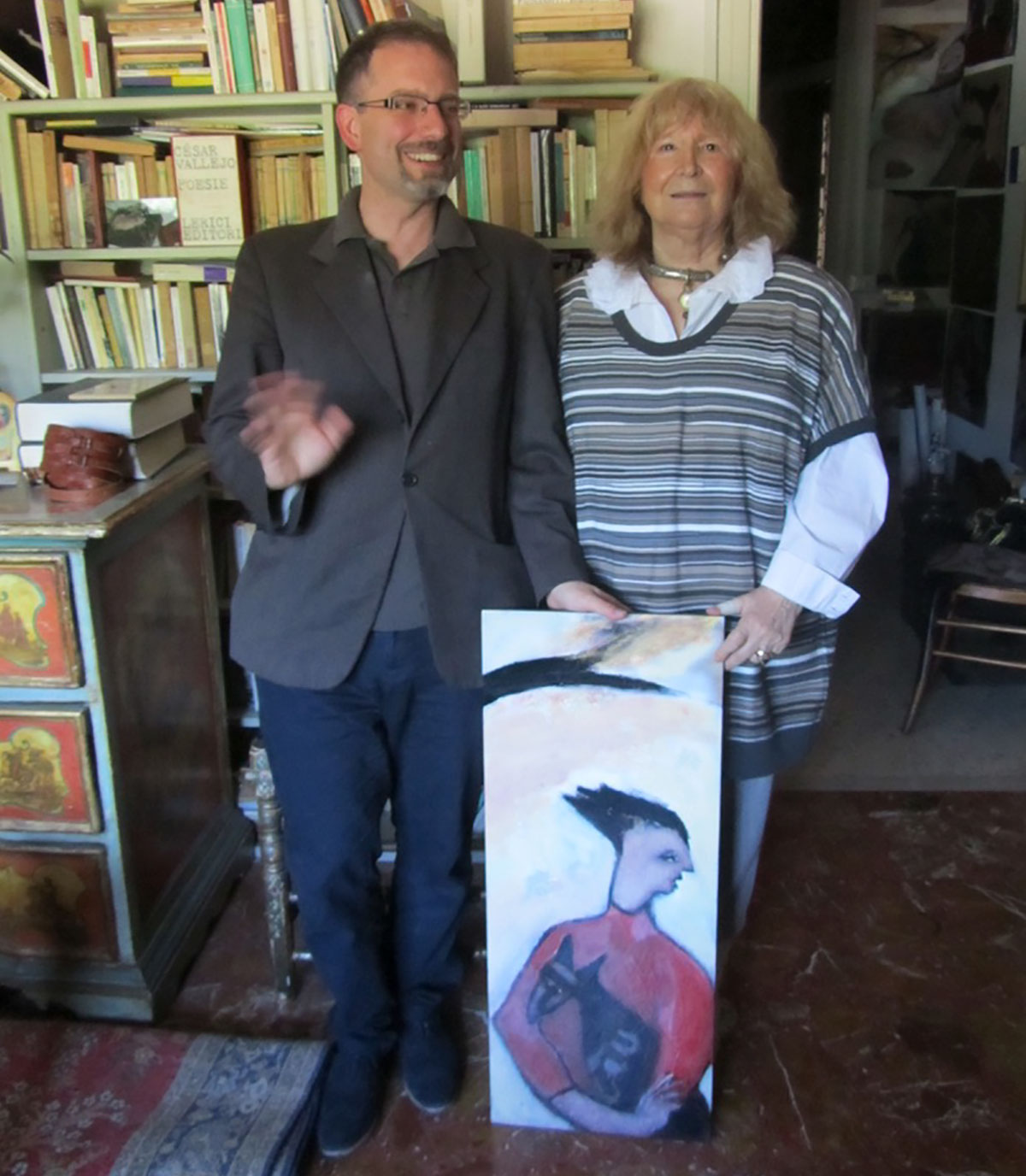 Cristina Annino e Pietro Roversi in una foto del 2014
