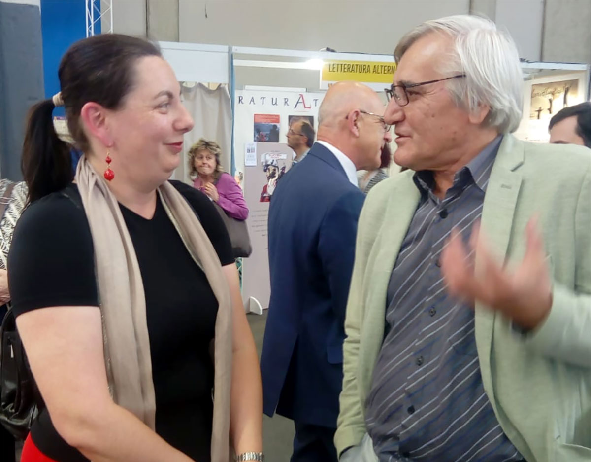 Olga Irimiciuc e Nicolae Oprea al Salone di Torino