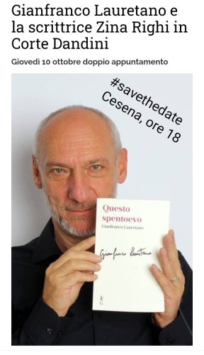 Incontro con Gianfranco Lauretano a Cesena